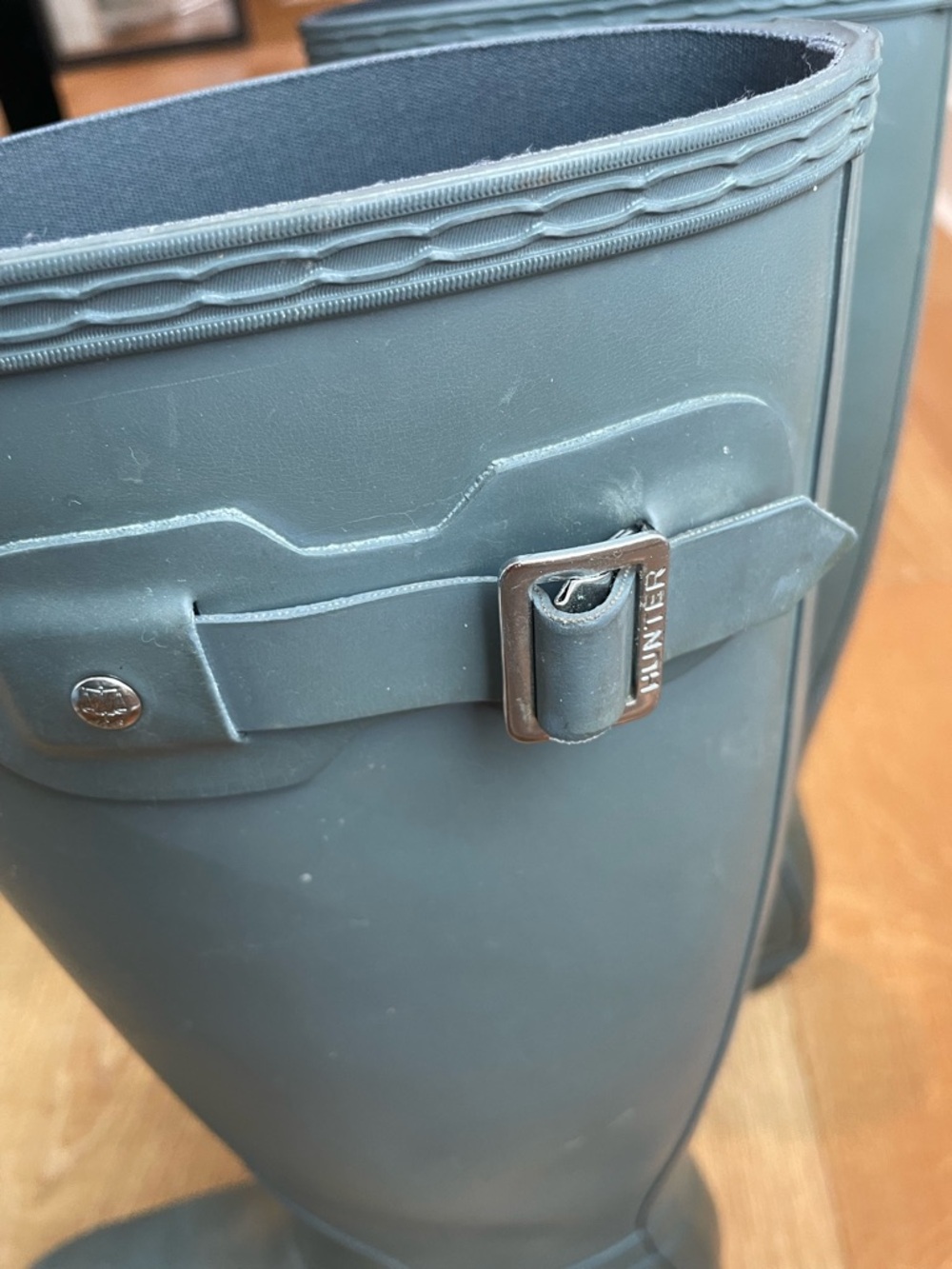 Hunter Tall Rain Boots in Grey - Picture 4 of 8